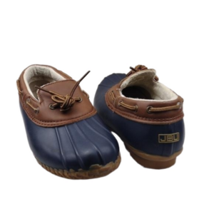 JBU By Jambu Gwen Navy Blue Rubber Vegan Leather Low Top Slip On Duck Shoes